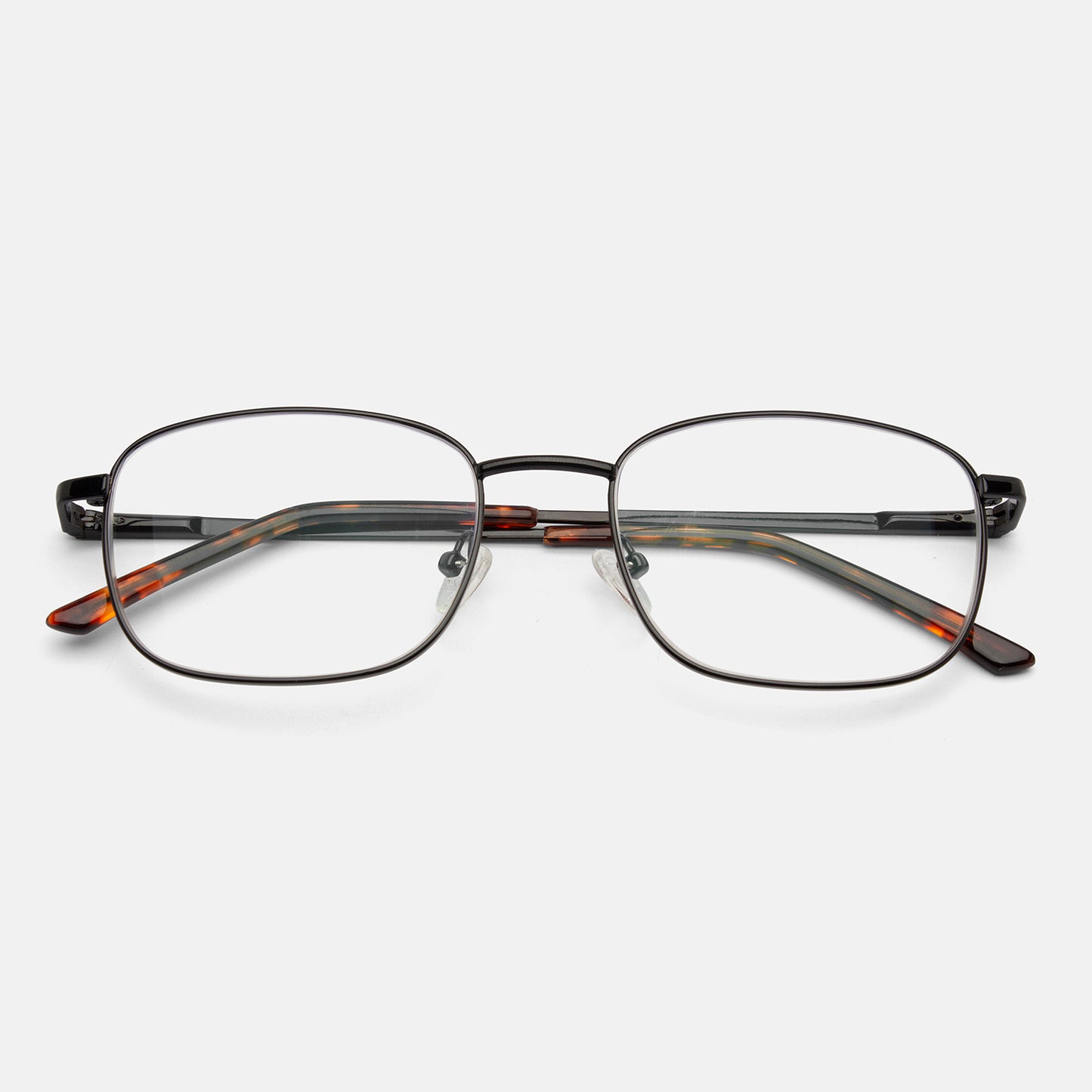 Full Rim Metal Rectangle Eyeglasses - 14008