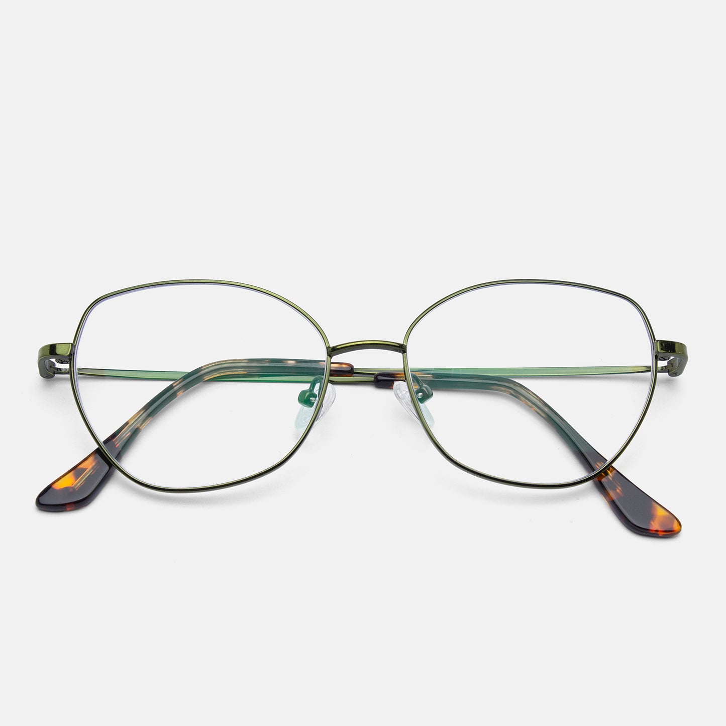 Full Rim Metal Cat Eye Eyeglasses - 14003