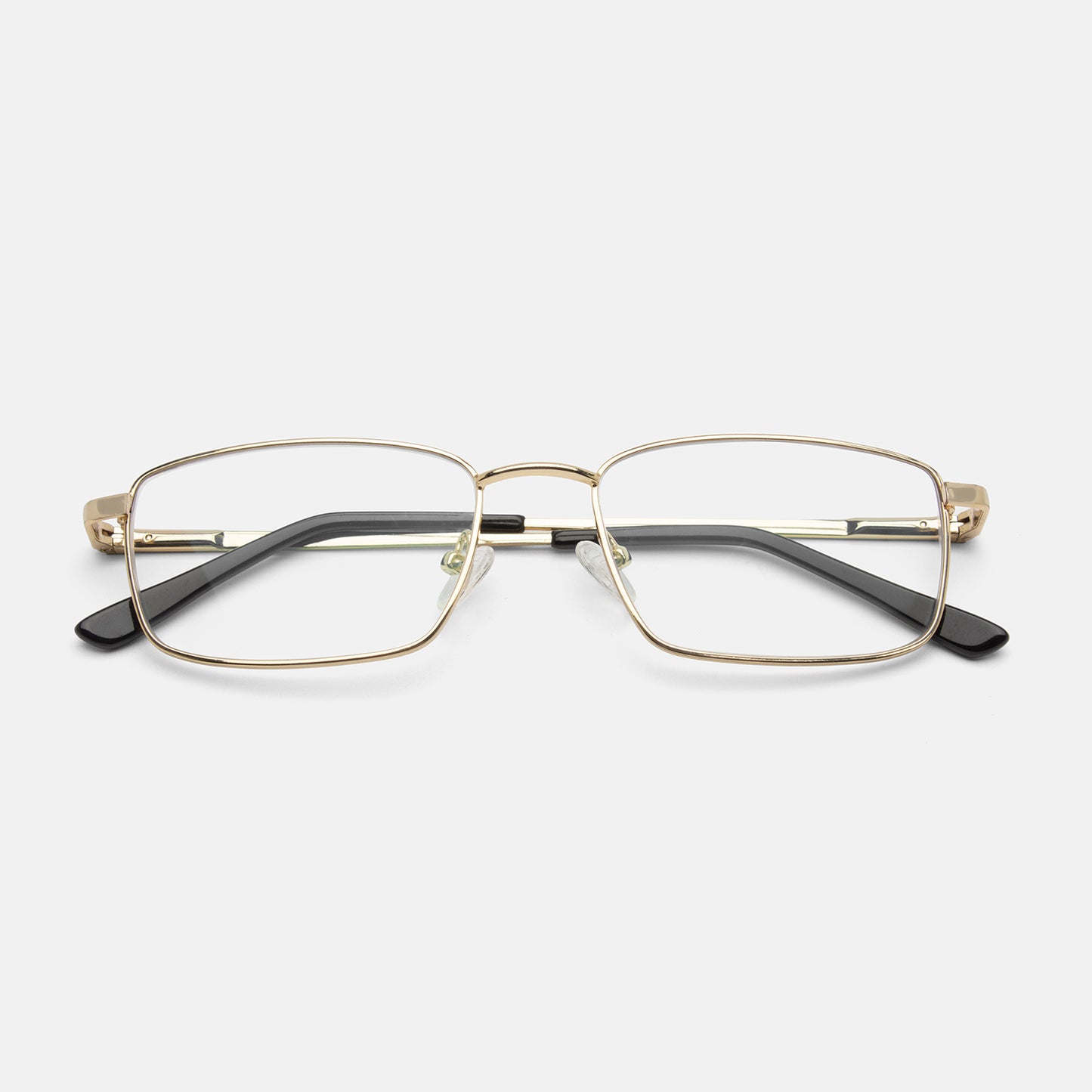 Full Rim Metal Rectangle Eyeglasses  - 14009