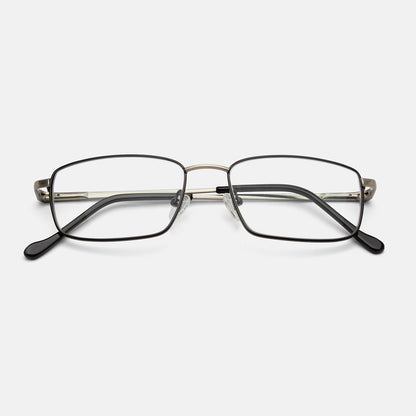Full Rim Metal Rectangle Eyeglasses  - 14009