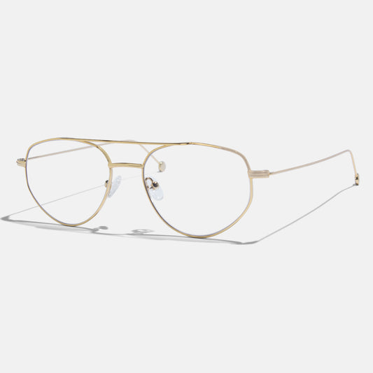 Full Rim Metal Aviator Eyeglasses  - 14025