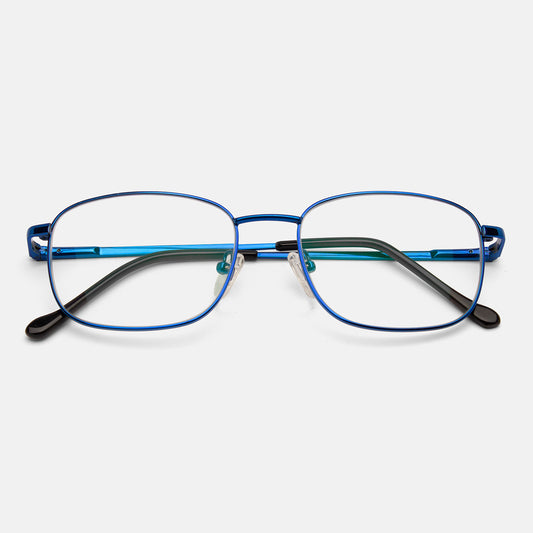 Full Rim Metal Rectangle Eyeglasses  - 14008