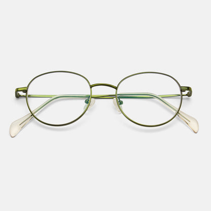 Full Rim Metal Round Eyeglasses  - 14007