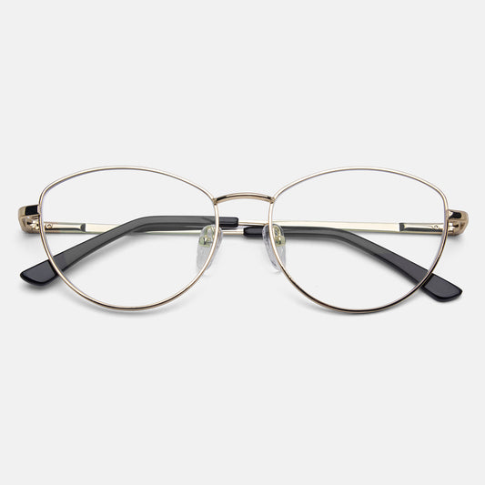 Full Rim Metal Cat Eye Eyeglasses  - 14001