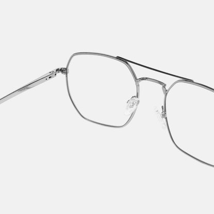 Full Rim Metal Square Eyeglasses  - 14029