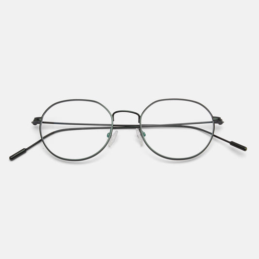 Full Rim Metal Round Eyeglasses  - 14014