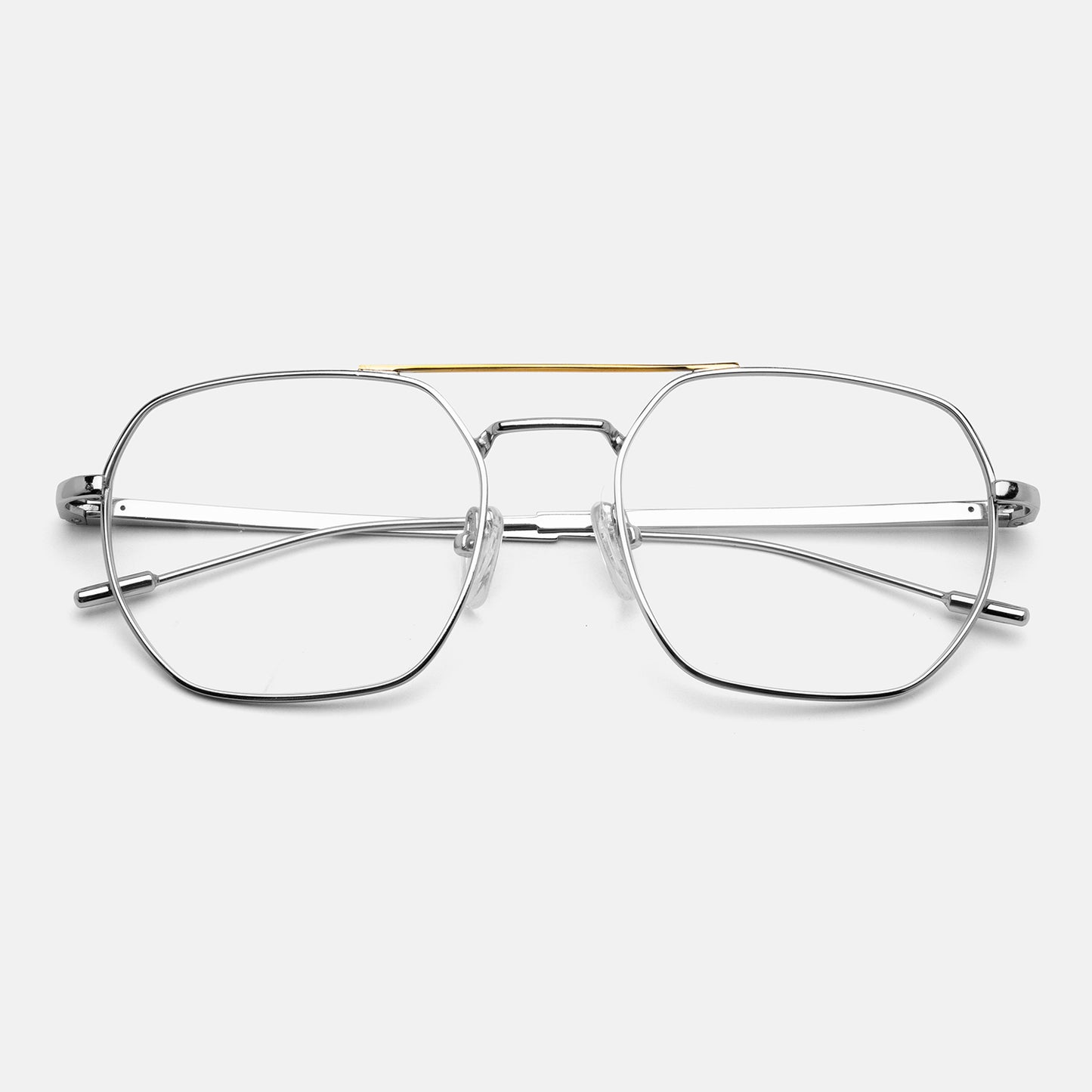 Full Rim Metal Square Eyeglasses  - 14029