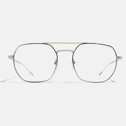 Full Rim Metal Square Eyeglasses  - 14029