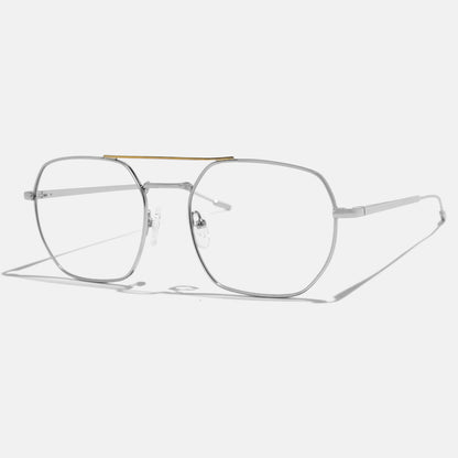 Full Rim Metal Square Eyeglasses  - 14029