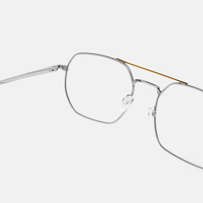Full Rim Metal Square Eyeglasses  - 14029