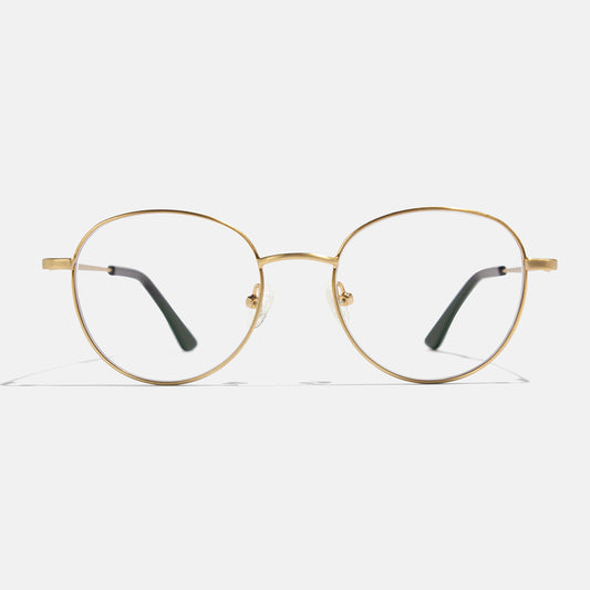 Full Rim Metal Round Eyeglasses  - 14007