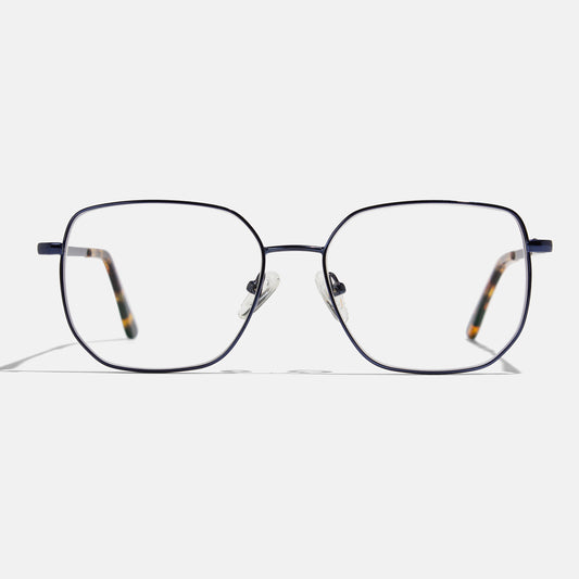 Full Rim Metal Square Eyeglasses  - 14005