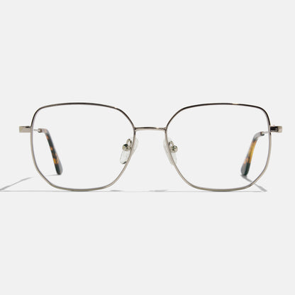 Full Rim Metal Square Eyeglasses  - 14005