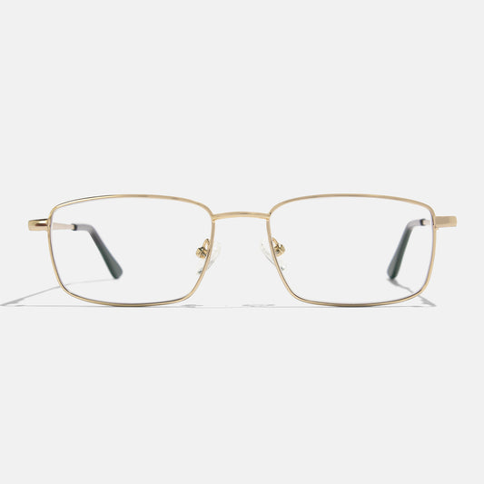 Full Rim Metal Rectangle Eyeglasses  - 14009
